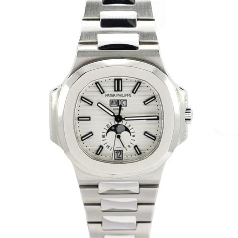 patek philippe nautilus bianco|More.